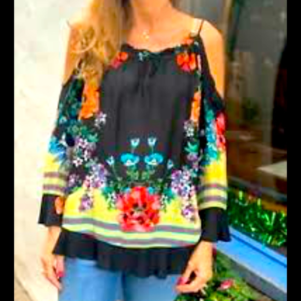 Johnny Was Cold Shoulder Blouse